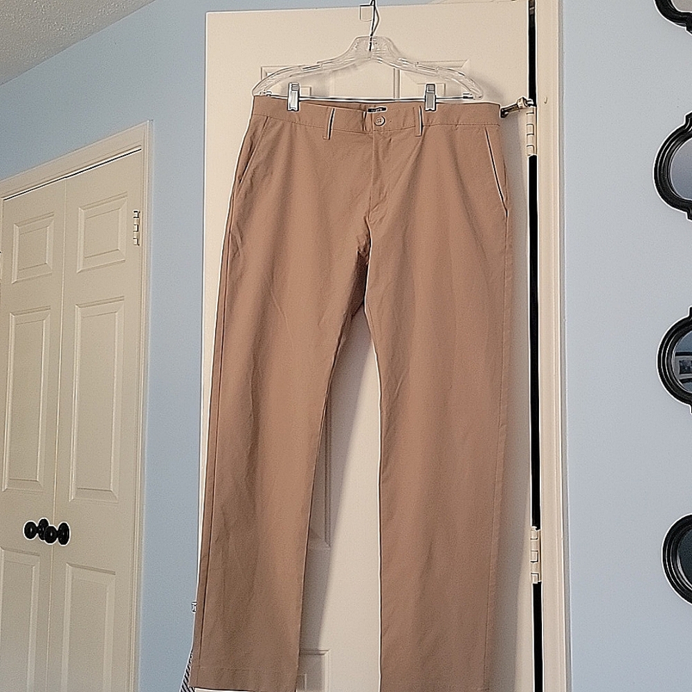 Mens J. Crew Khaki Pants W34 L32 Flex Slim Fit